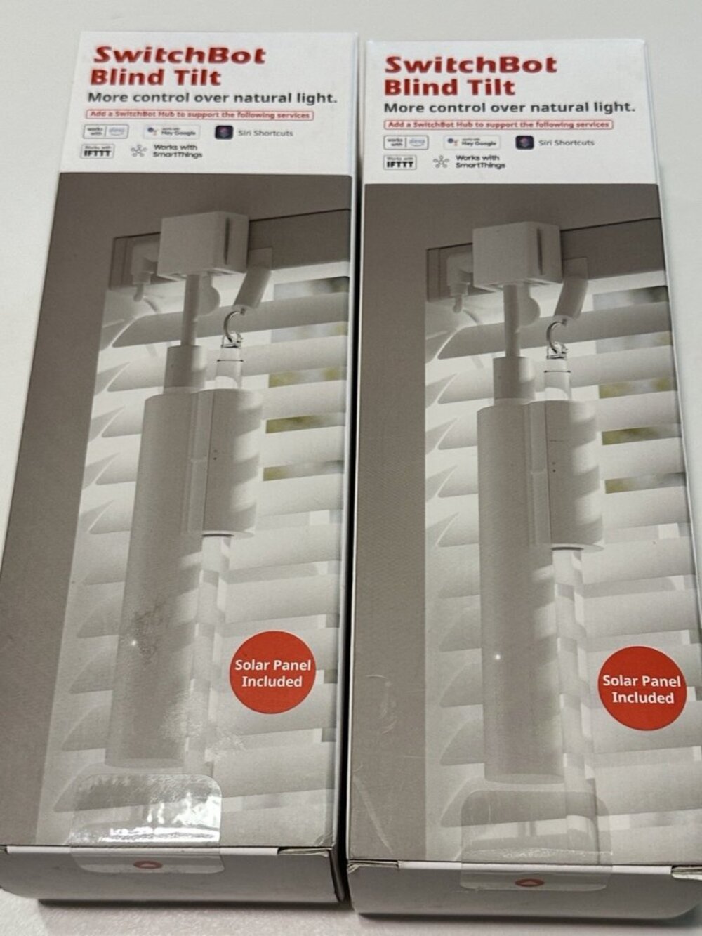 2 New SwitchBot Blind Tilt Motorized Smart Electric Blinds Solar Panel Automatio